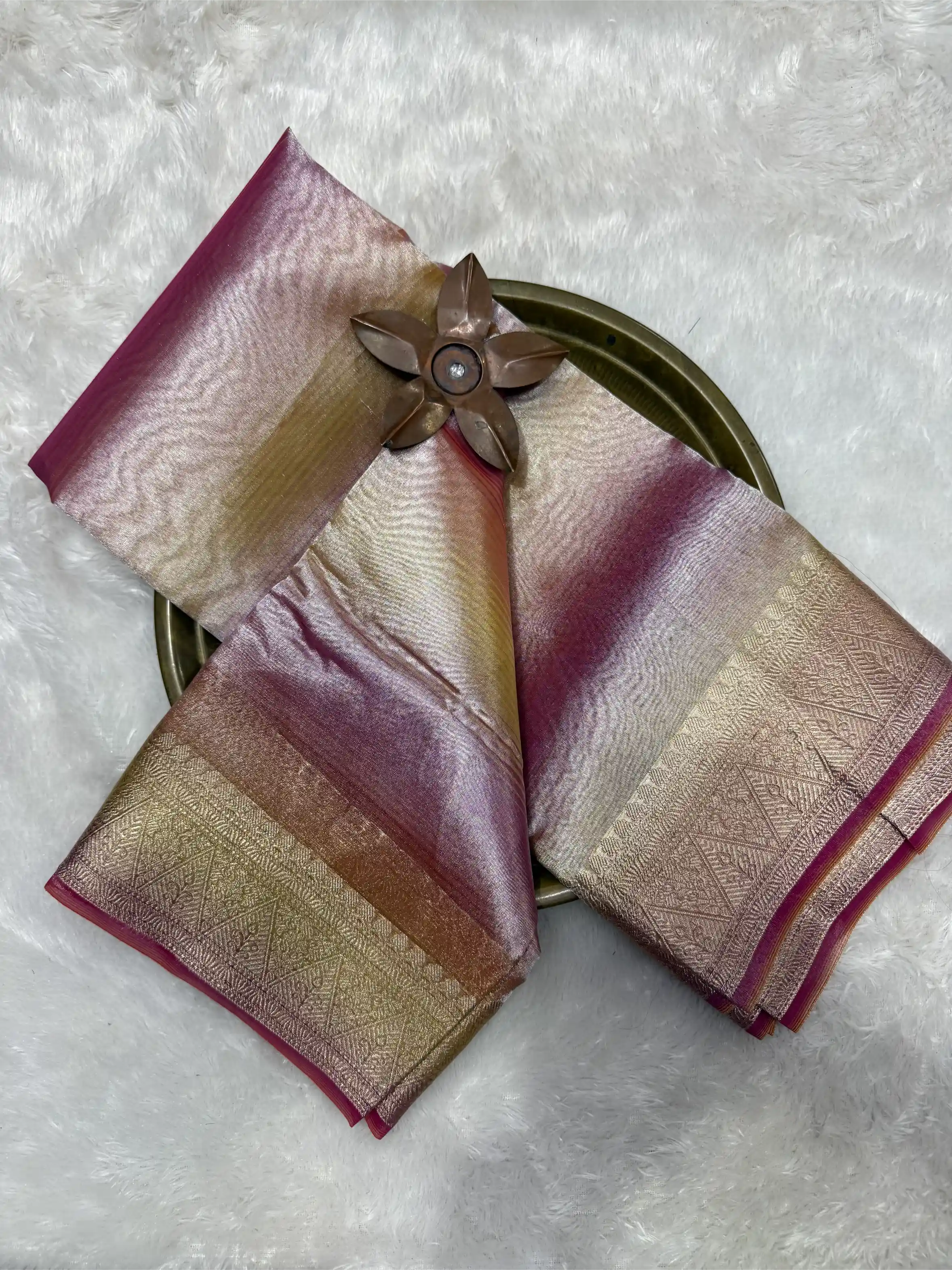 Beautiful Softsilk Embossed Weave Banarasi Saree