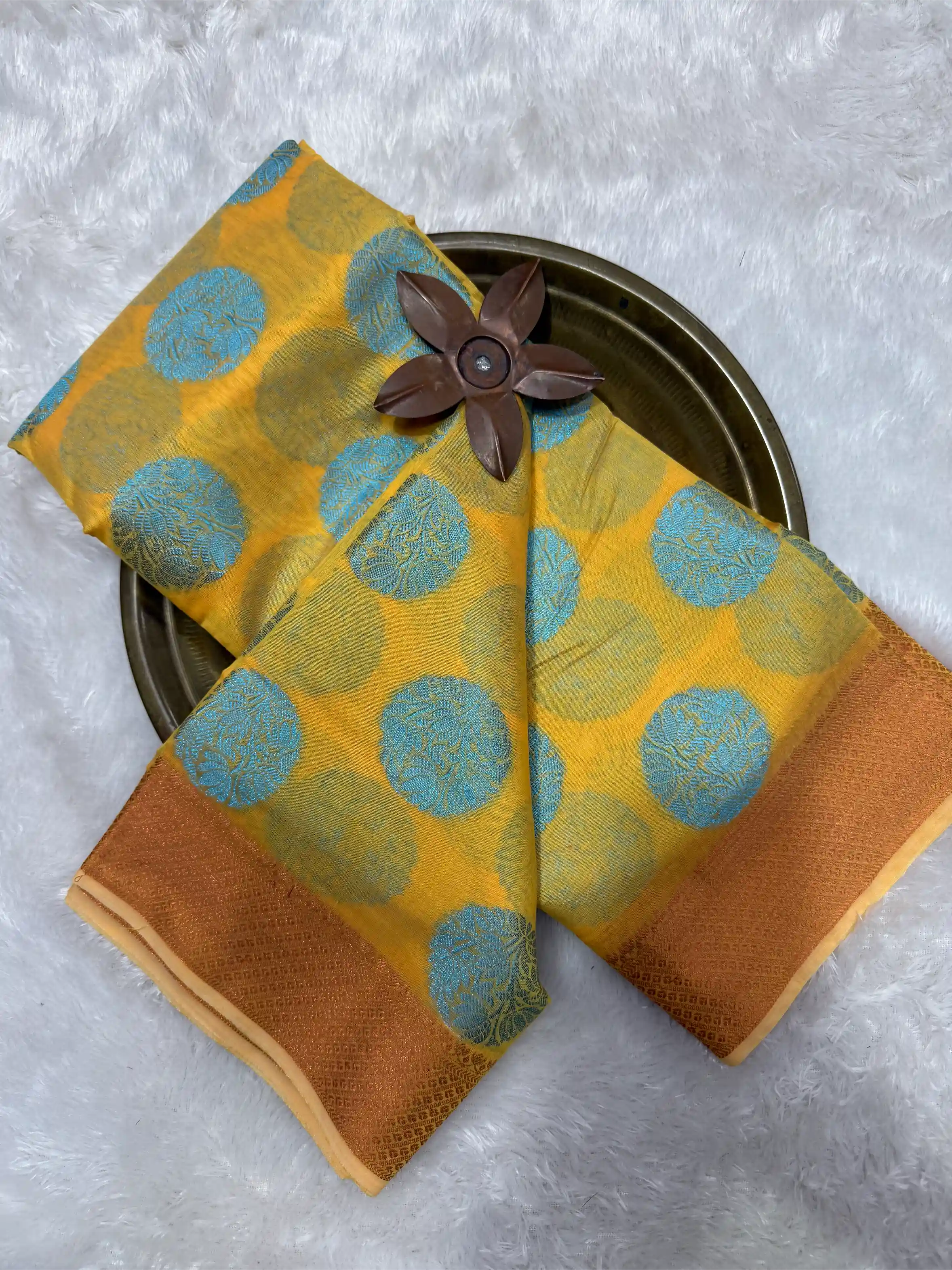 Beautiful Softsilk Embossed Weave Banarasi Saree