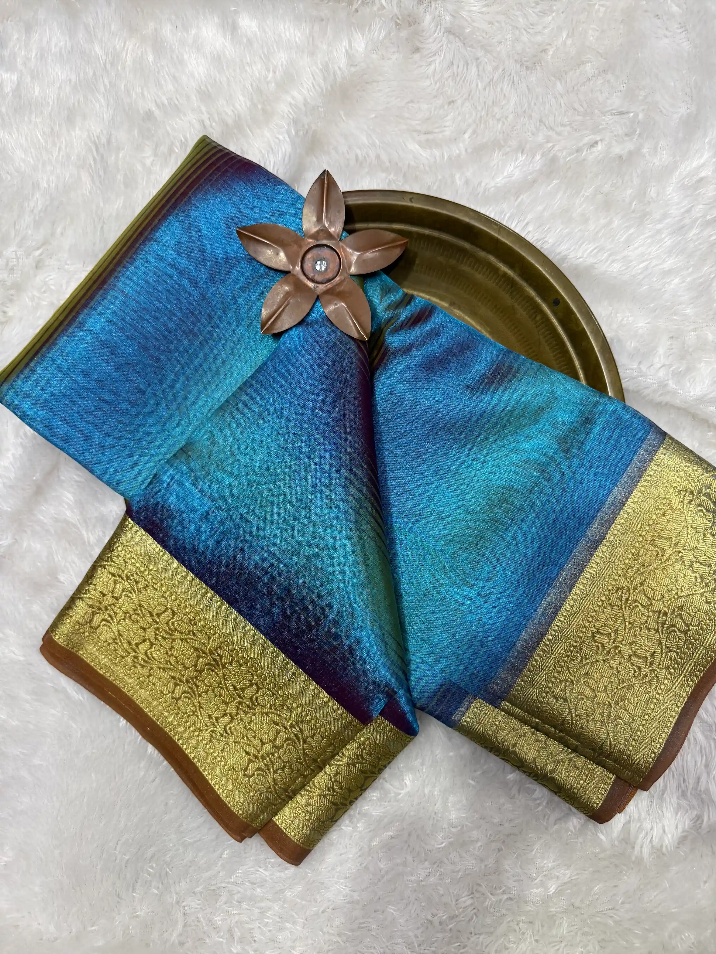 Beautiful Softsilk Embossed Weave Banarasi Saree