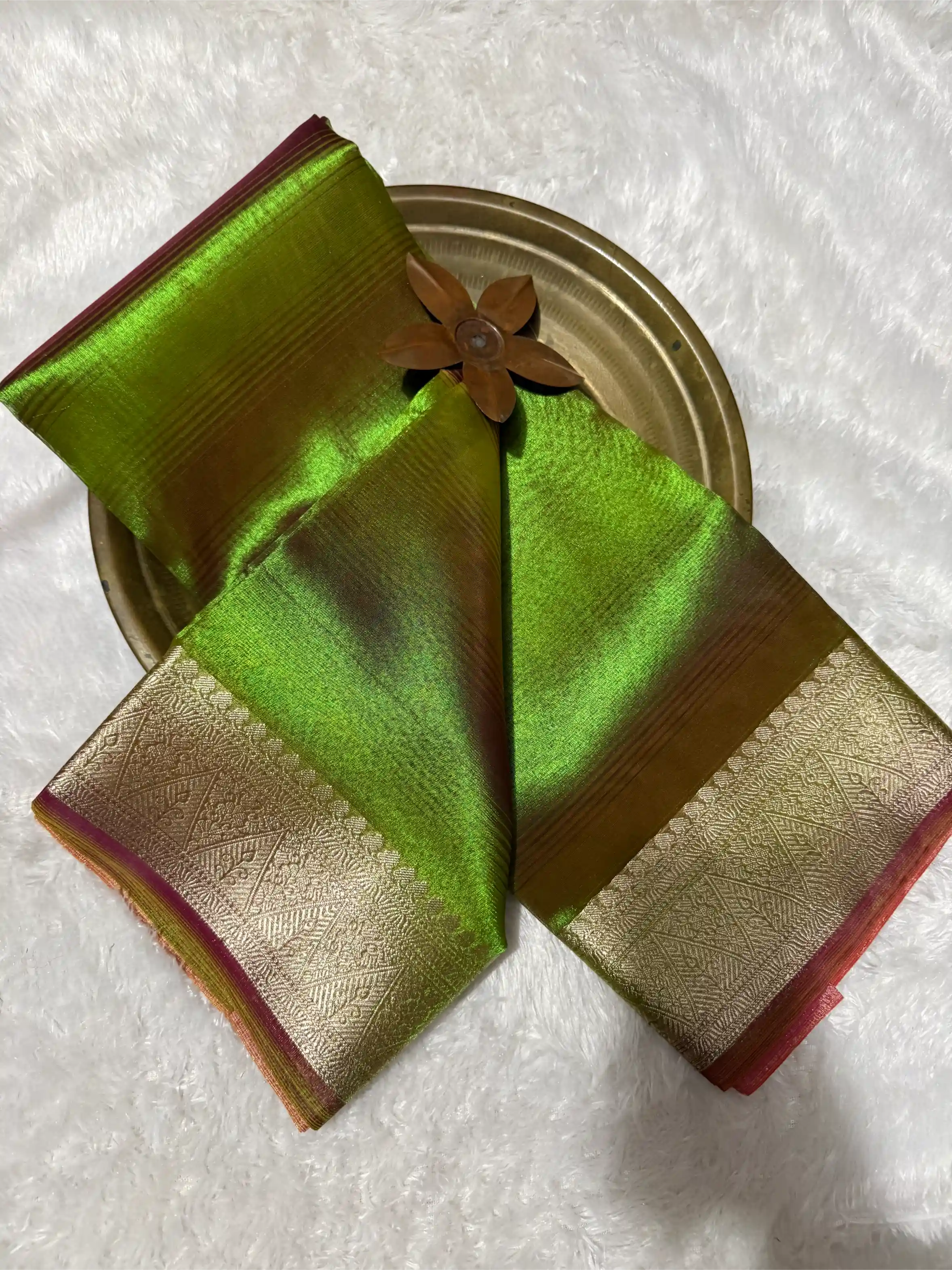 Beautiful Softsilk Embossed Weave Banarasi Saree