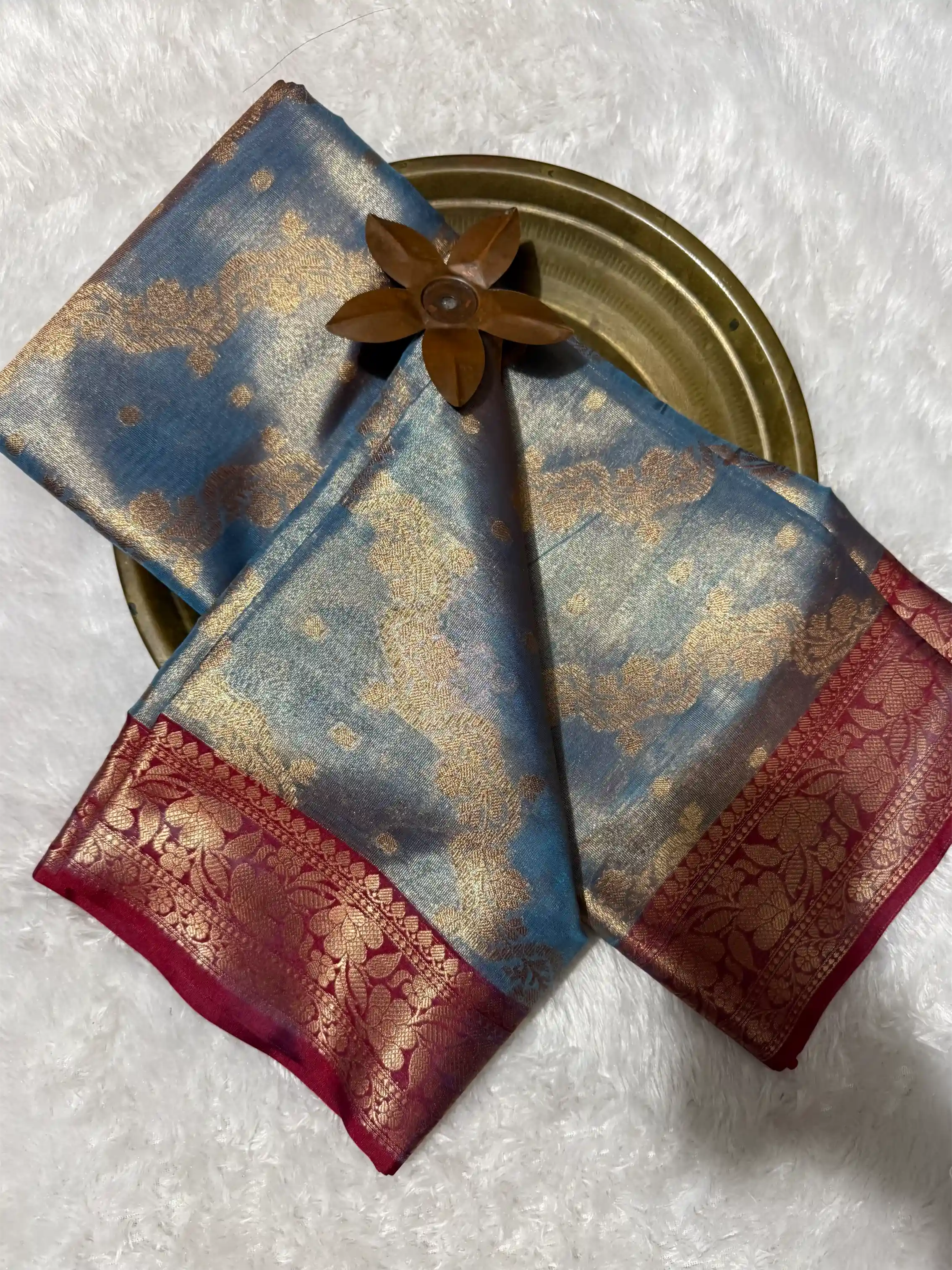 Beautiful Softsilk Embossed Weave Banarasi Saree