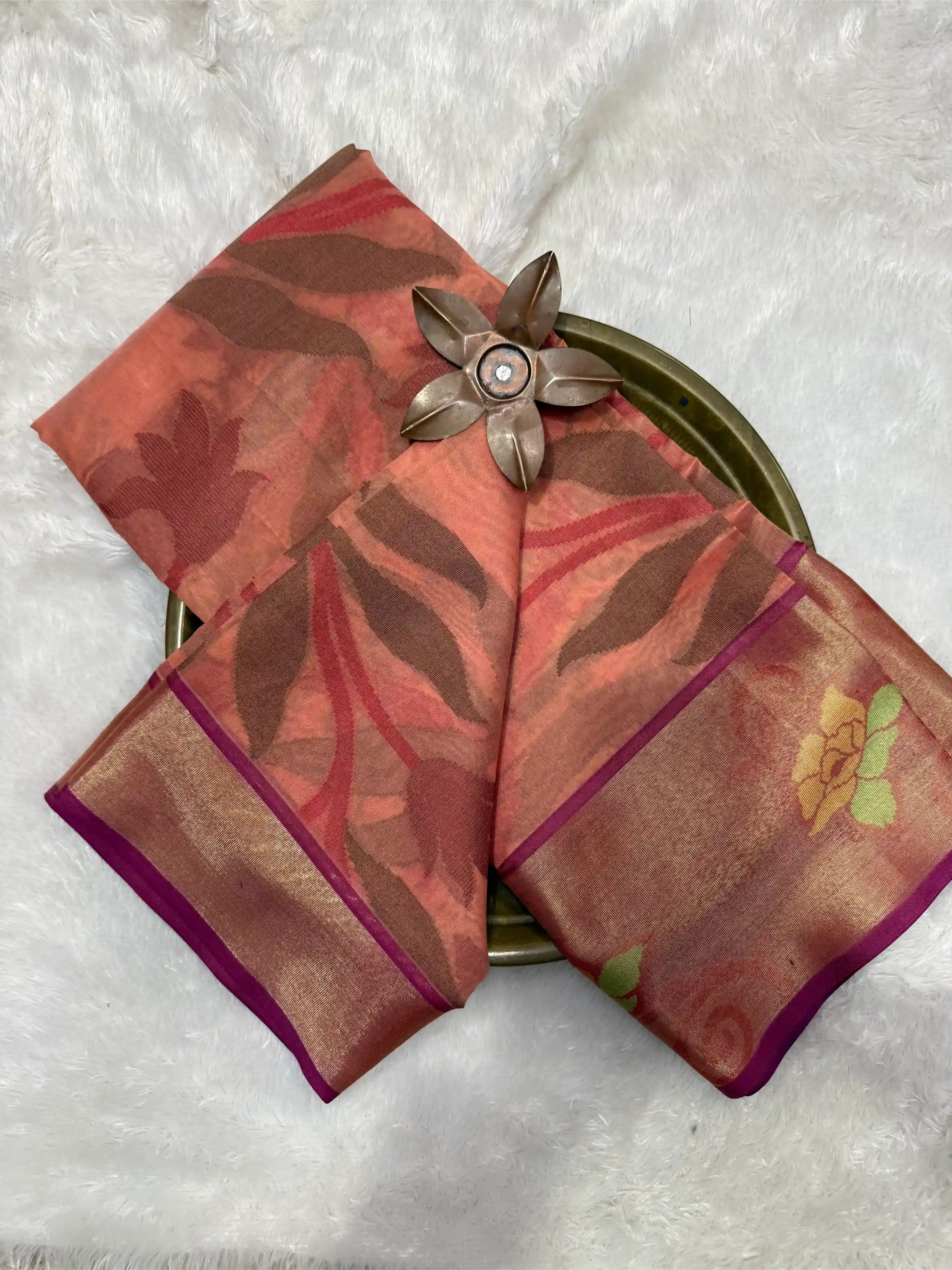 Beautiful Softsilk Embossed Weave Banarasi Saree