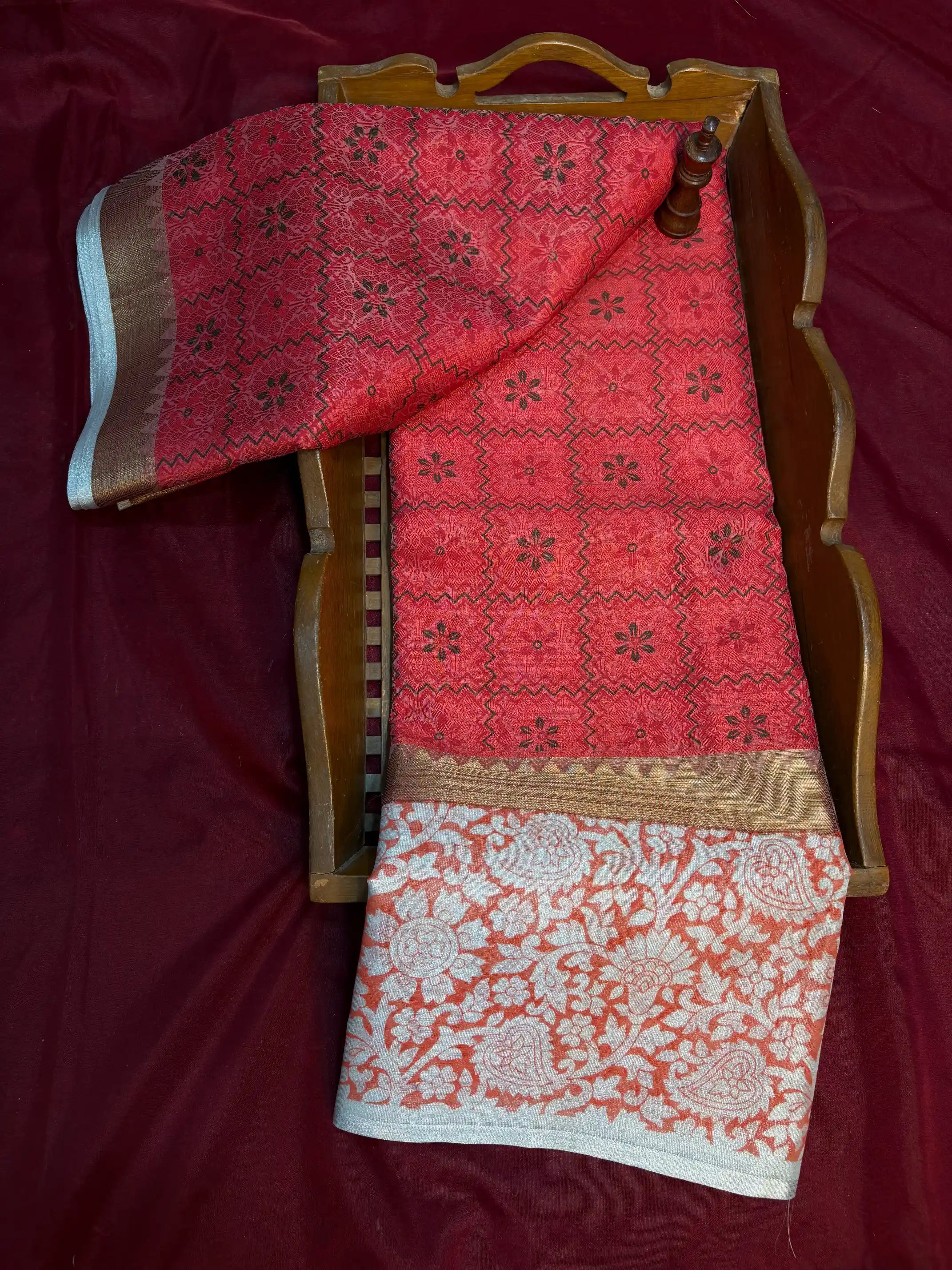 Beautiful Softsilk Traditional Printed Banarasi Saree
