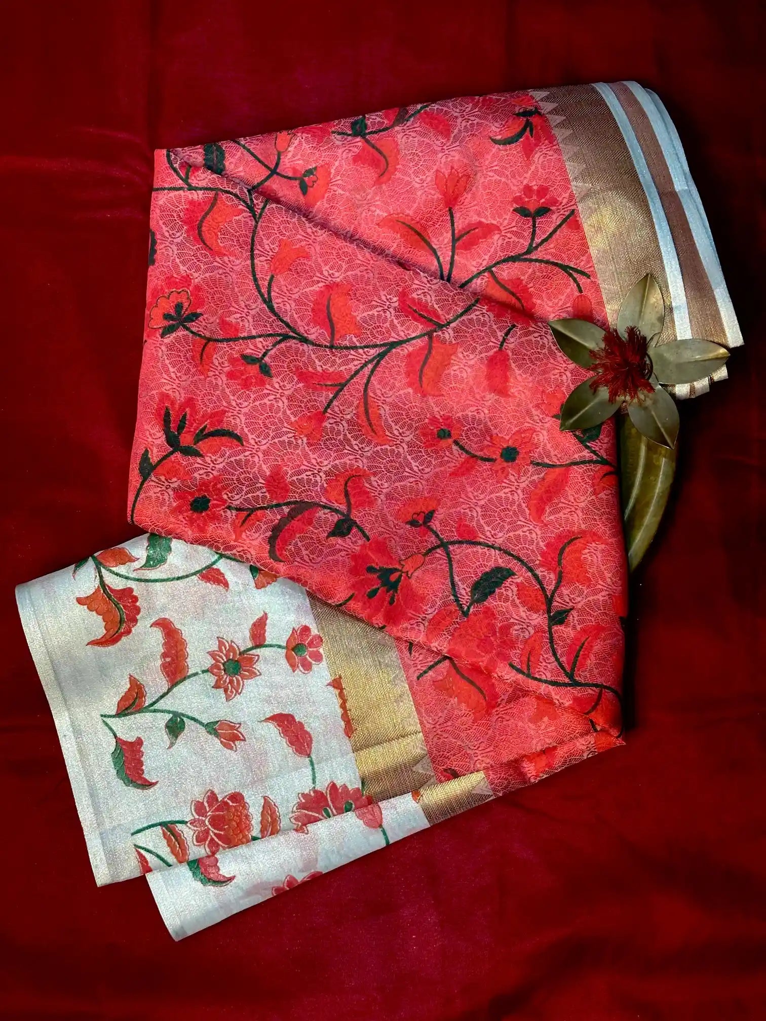 Beautiful Softsilk Traditional Printed Banarasi Saree