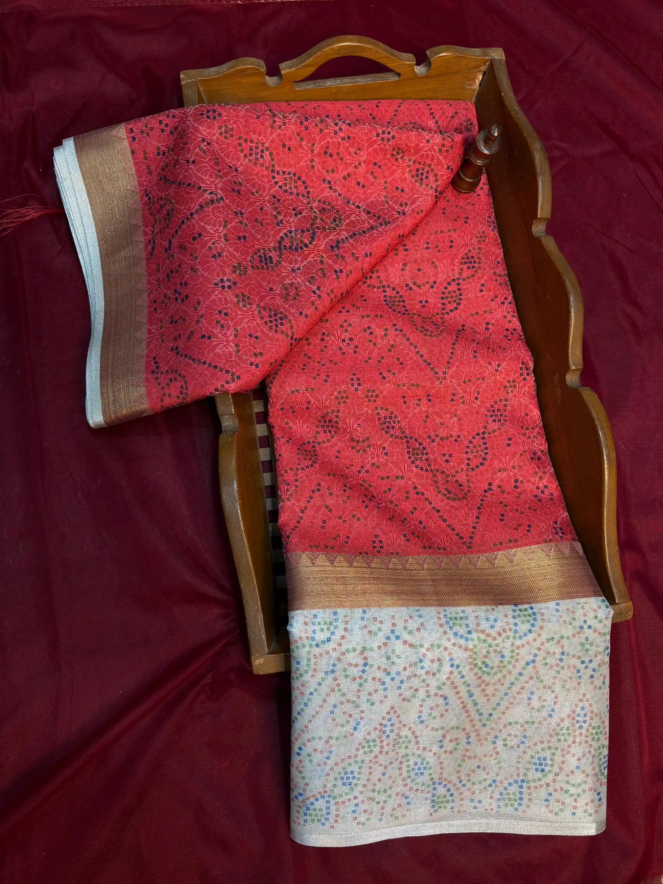 Beautiful Softsilk Traditional Printed Banarasi Saree