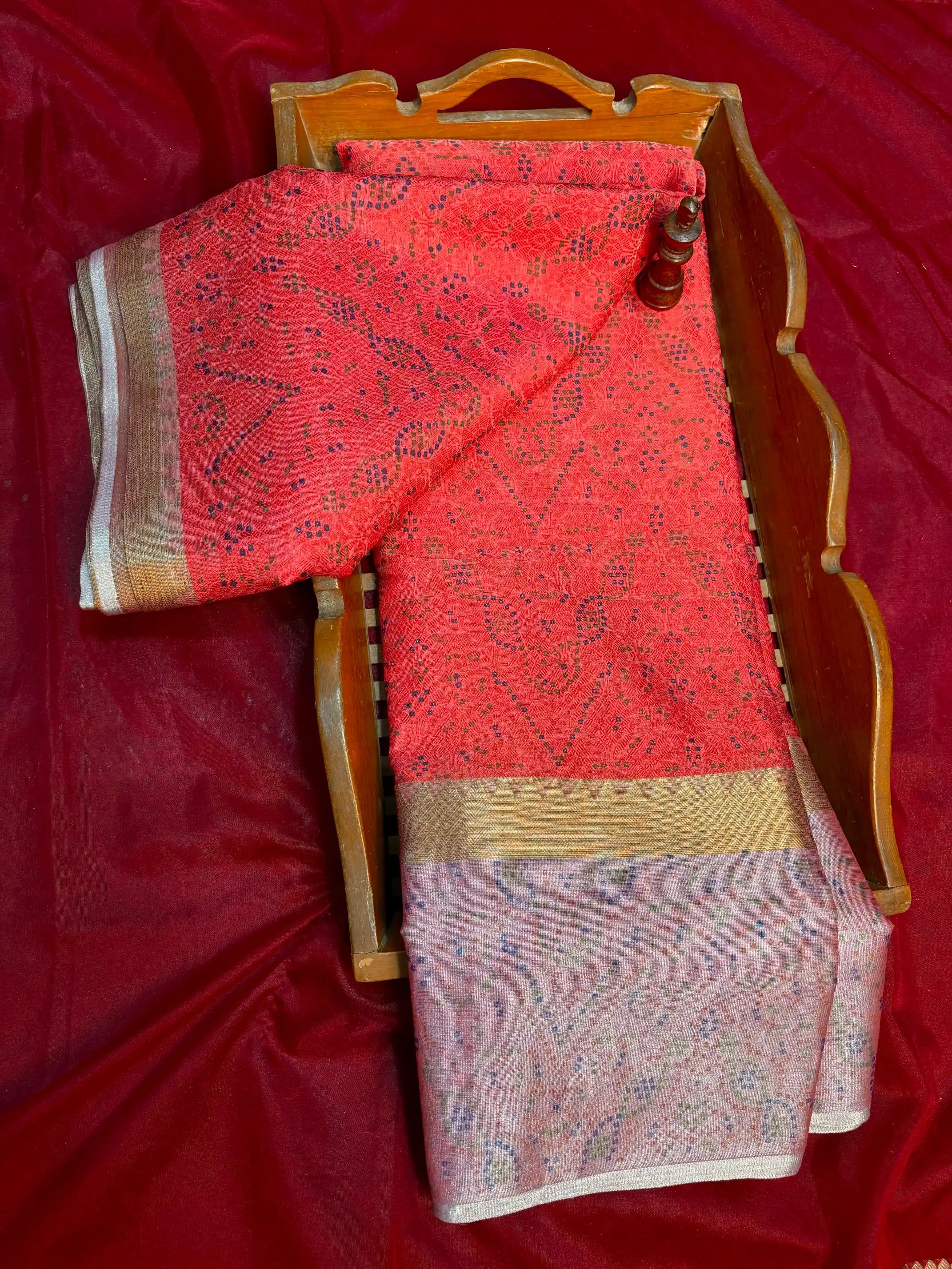 Beautiful Softsilk Traditional Printed Banarasi Saree