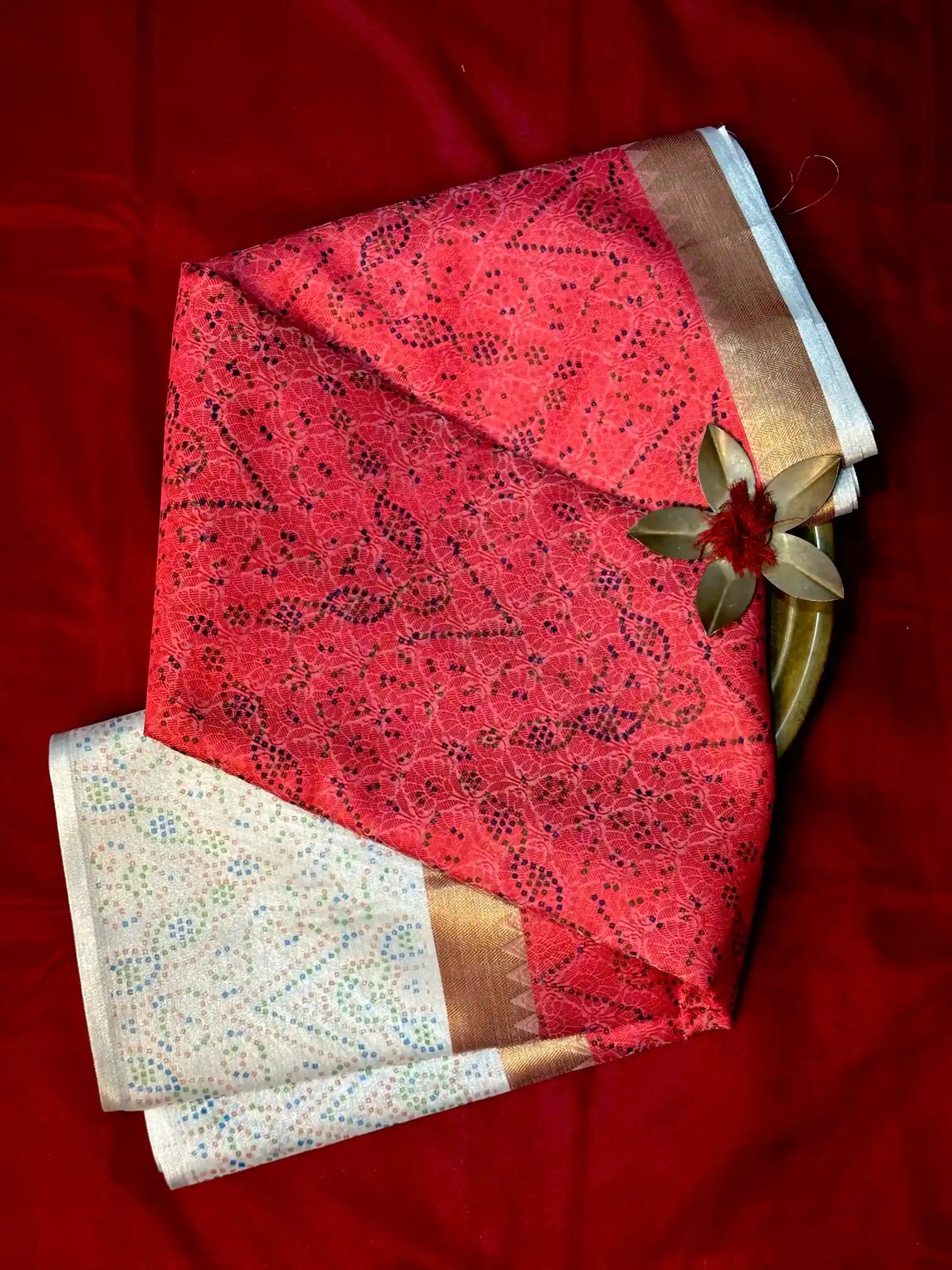 Beautiful Softsilk Traditional Printed Banarasi Saree