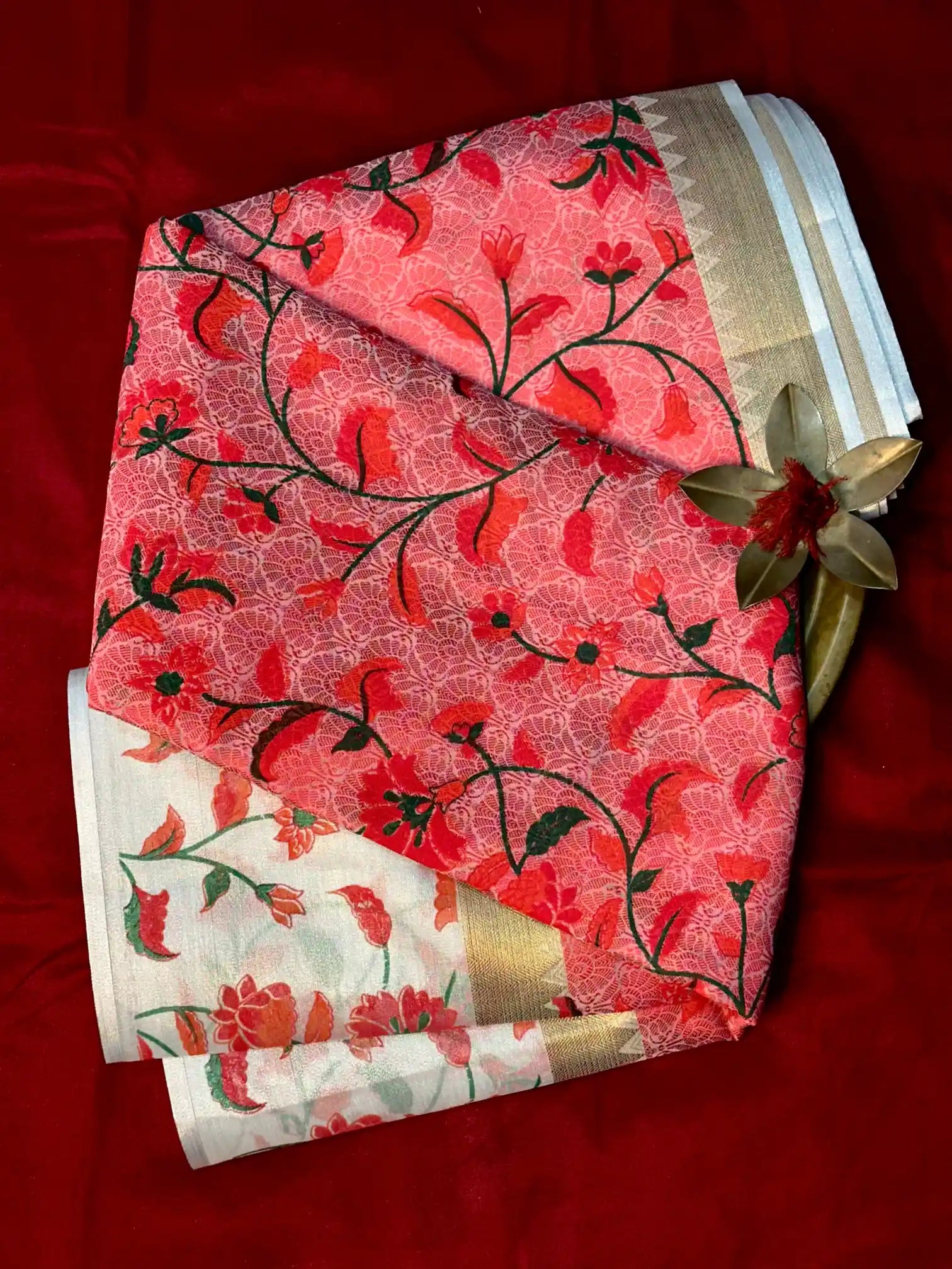 Beautiful Softsilk Traditional Printed Banarasi Saree