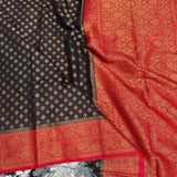 Black Georgette Zari Banaras Saree