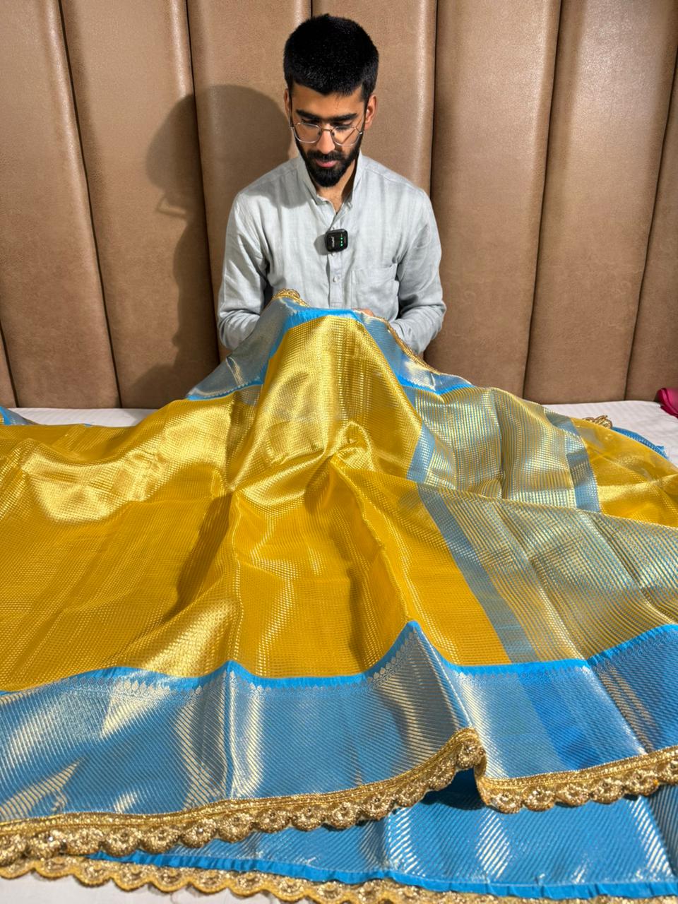 Bridal Kanjivaram Tissue Designer Saree
