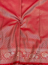 Bridal Red Premium Mashru Katan Saree