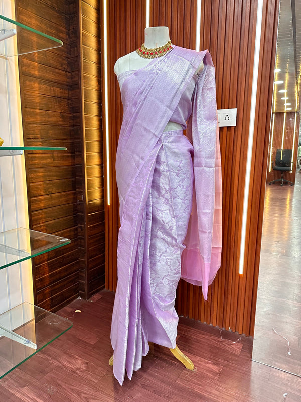 Ready to Wear Lavender Kubera Pattu Saree