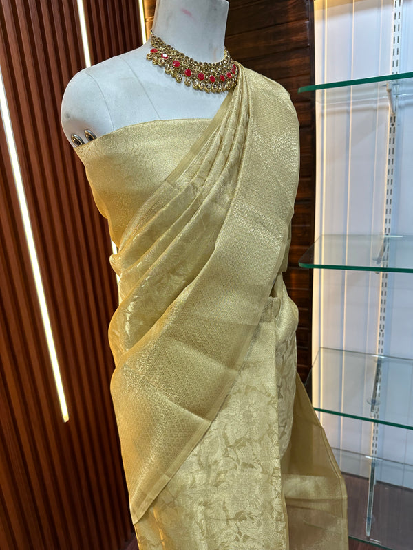 Ready to Wear Kanjivaram Tissue Silk Saree