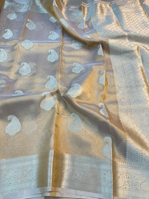 Copper Tissue Silk Traditional Banarasi Saree