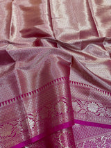 Dark Cream Chiniya Silk Banarasi Saree