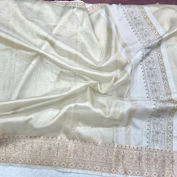 Traditional Tissue Silk Saree with Swarovski Work