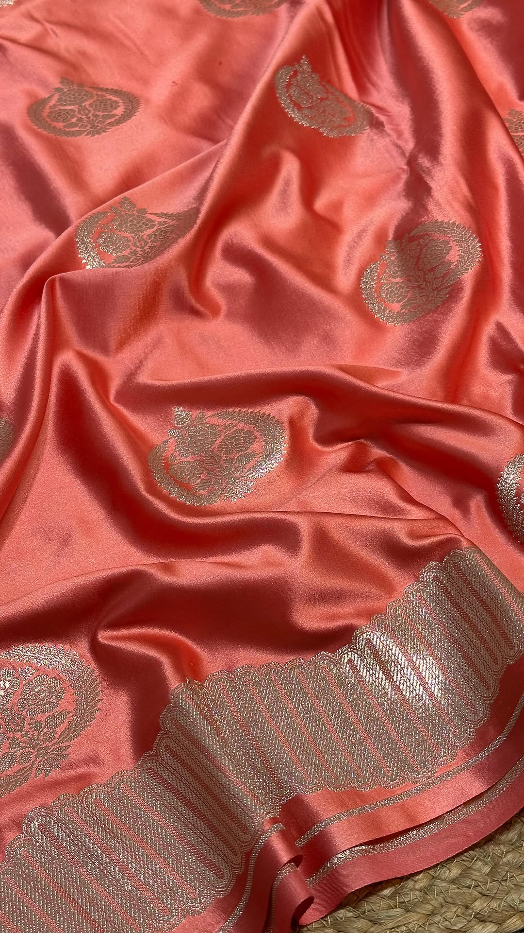 Eccentric Exclusive Mashru Katan Silk Banarasi Saree with Unique Contemporary Design