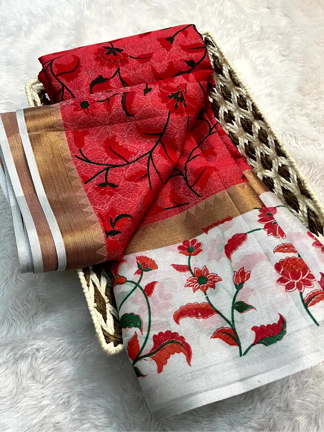 Eccentric Soft Silk Designer Printed Banarasi Saree