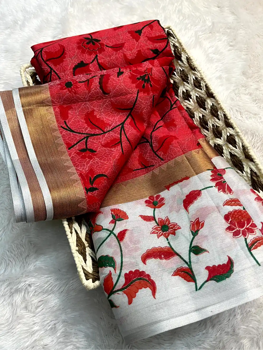 Eccentric Soft Silk Designer Printed Banarasi Saree