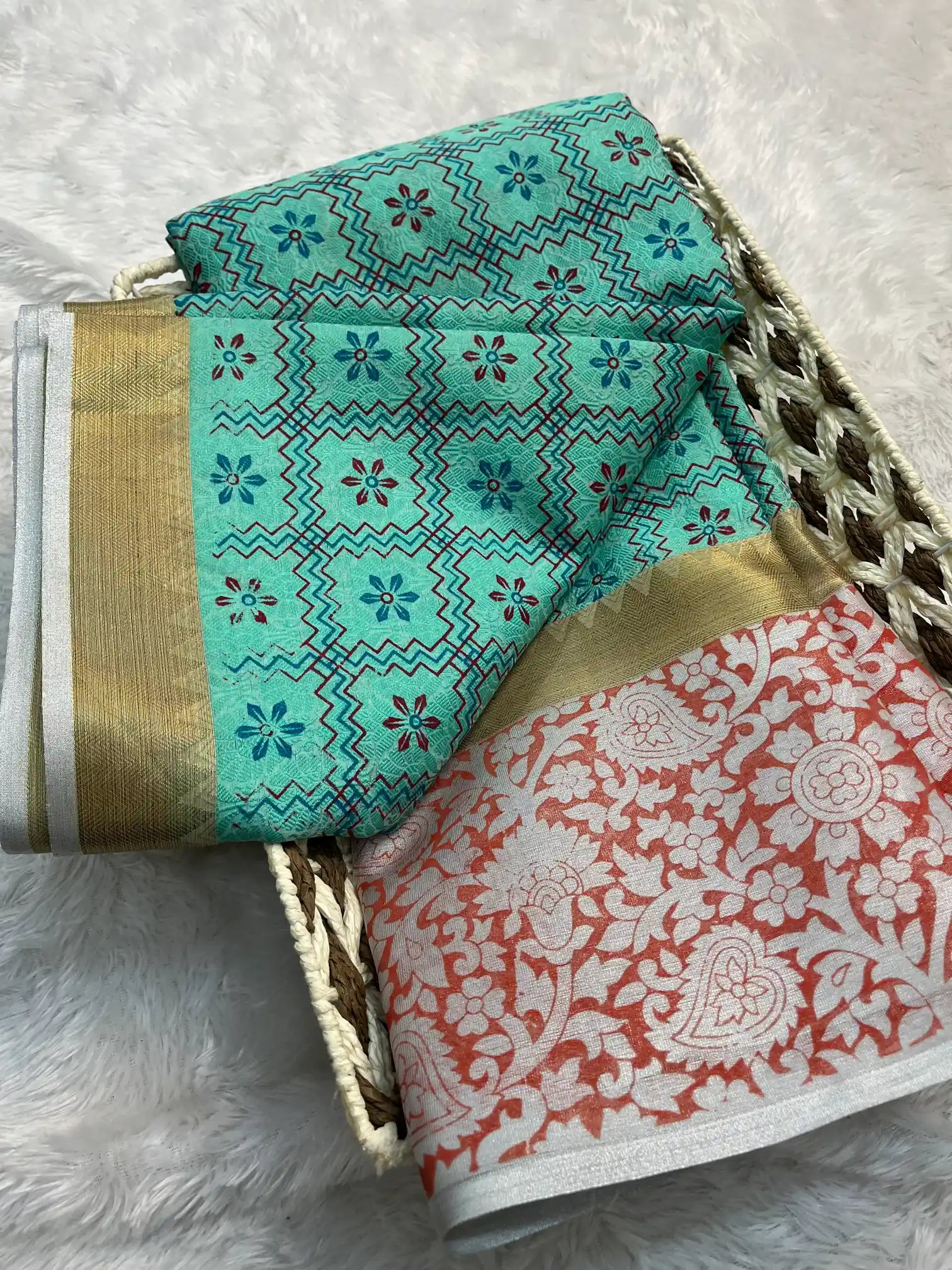 Eccentric Soft Silk Designer Printed Banarasi Saree
