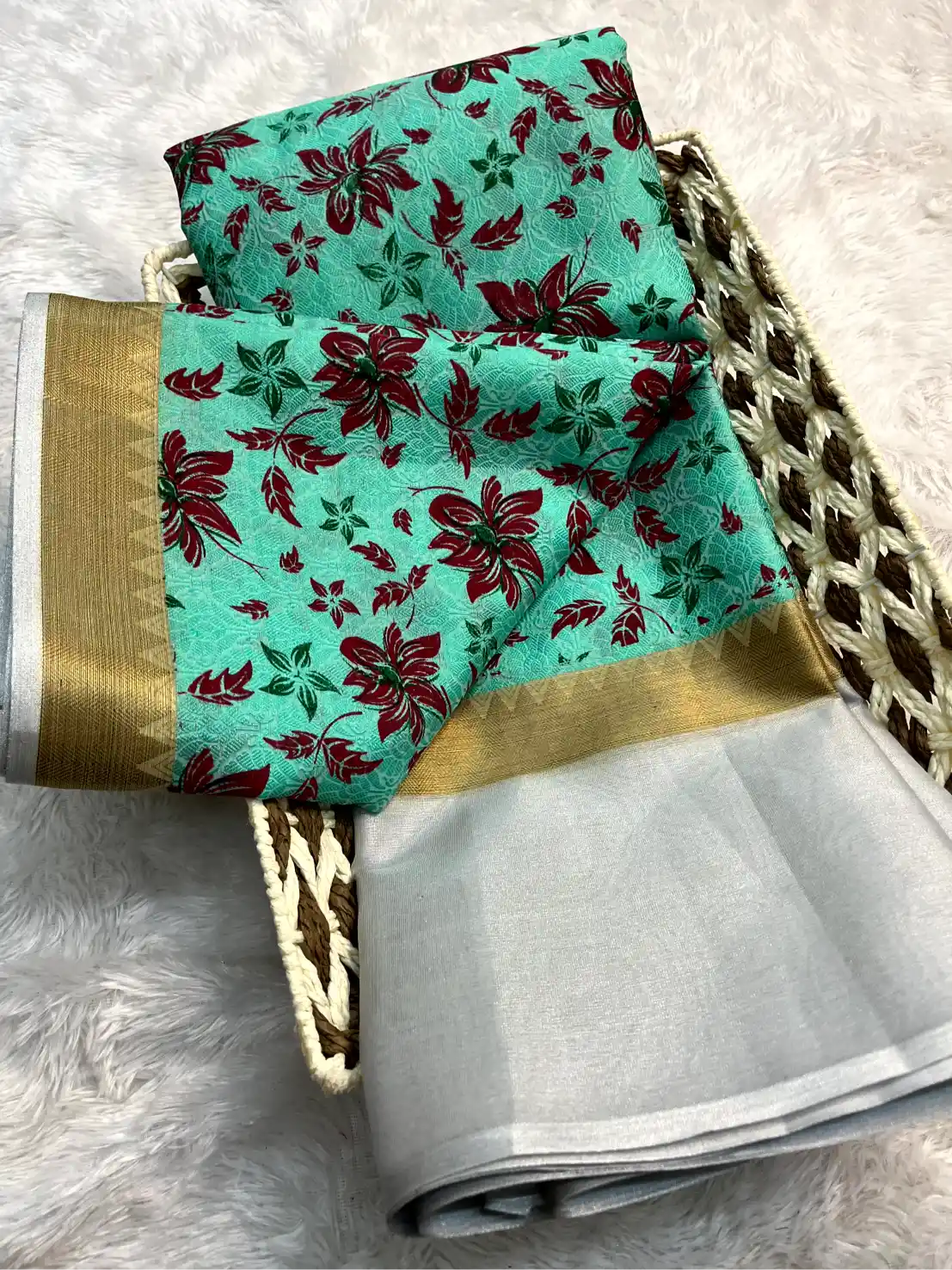 Eccentric Soft Silk Designer Printed Banarasi Saree