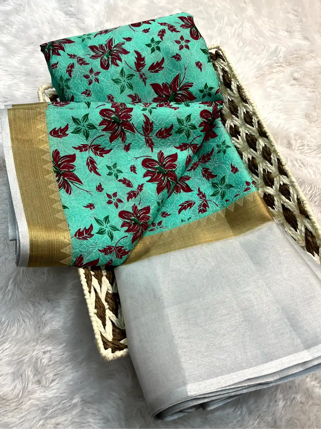 Eccentric Soft Silk Designer Printed Banarasi Saree