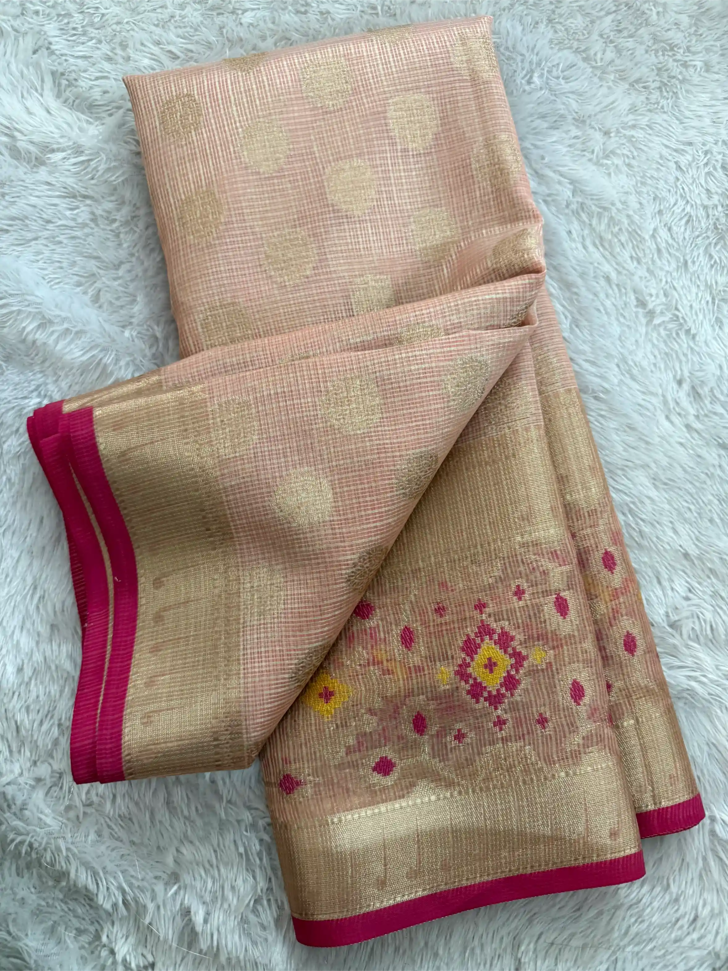 Eccentric Tissue Silk Meenakari Weave Banarasi Saree