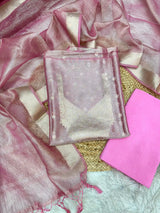 Exclusive Pink Colour Tissue Silk Suit