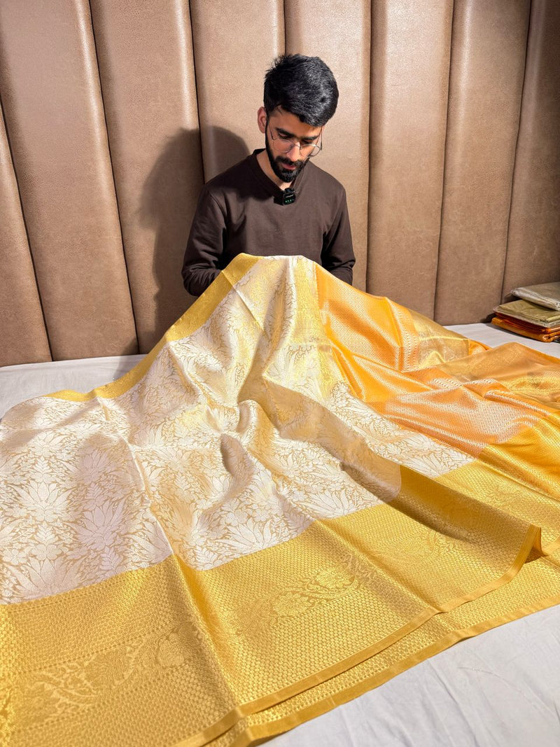 Eye Soothing Tissue Silk Banarasi Saree