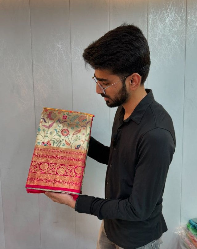 Kanjeevaram Tissue Silk Saree