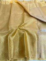 Golden Kota Tissue Silk Jacquard Banarasi Saree