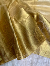 Golden Kota Tissue Silk Jacquard Banarasi Saree