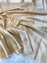 Golden Tissue Silk Buti Banarasi Saree