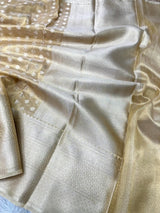 Golden Tissue Silk Buti Banarasi Saree        