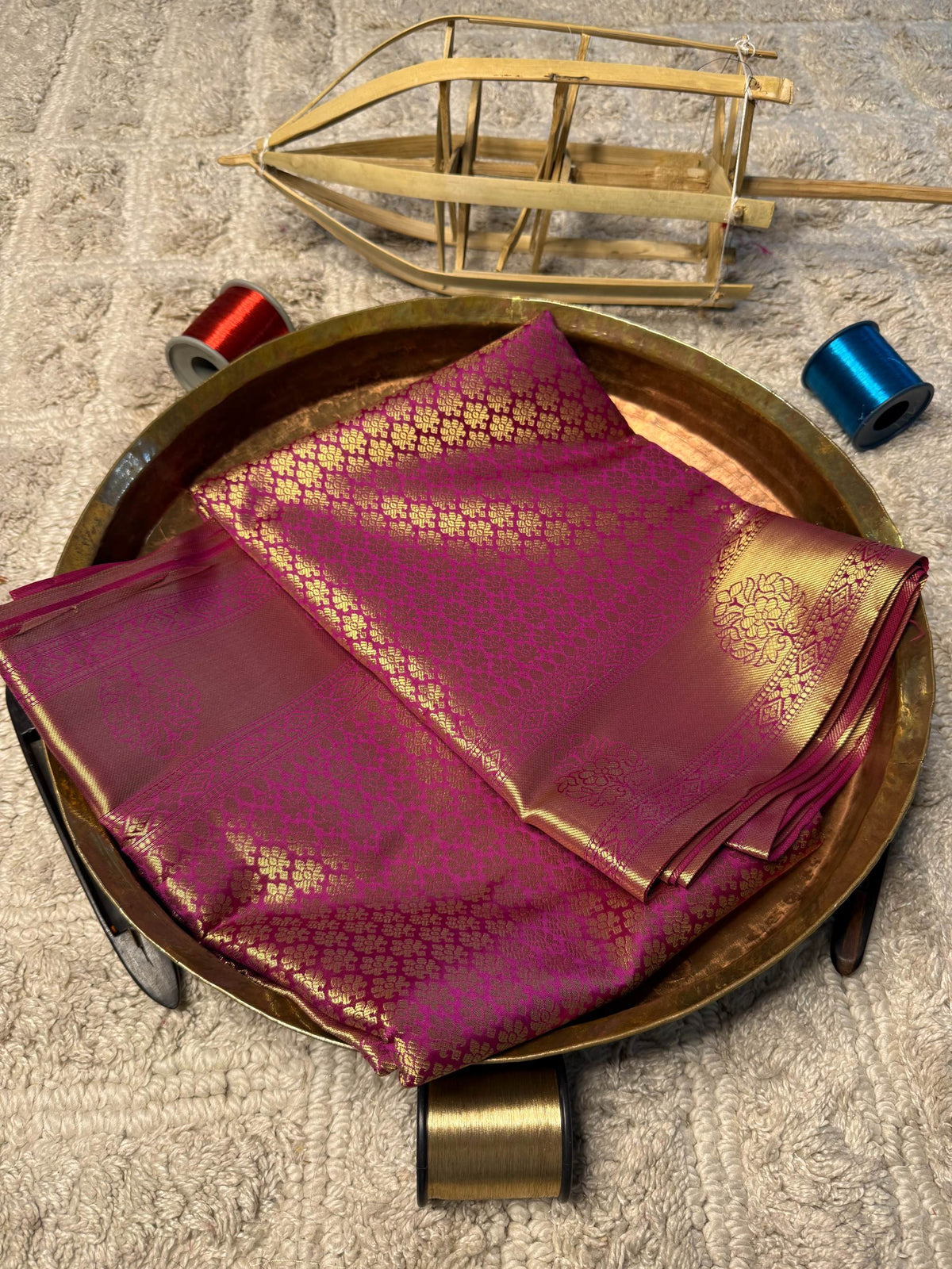 Eccentric zari weave Softsilk Banarasi Saree