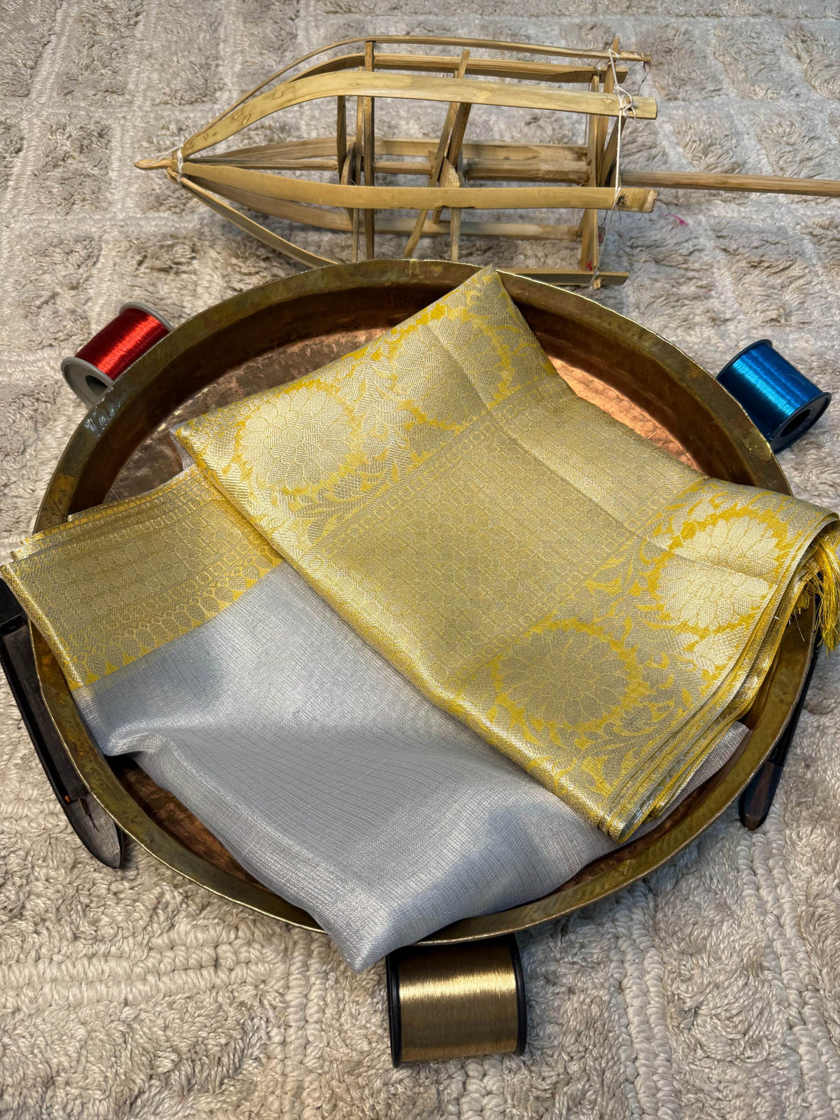 Eccentric zari weave Softsilk Banarasi Saree