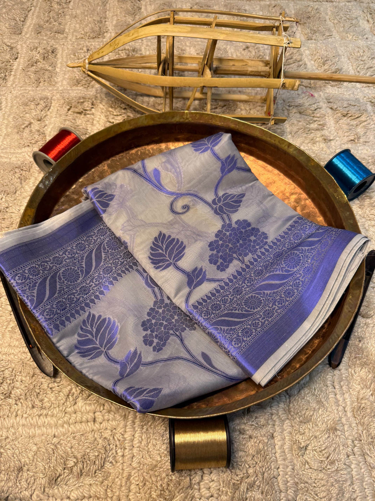 Eccentric zari weave Softsilk Banarasi Saree