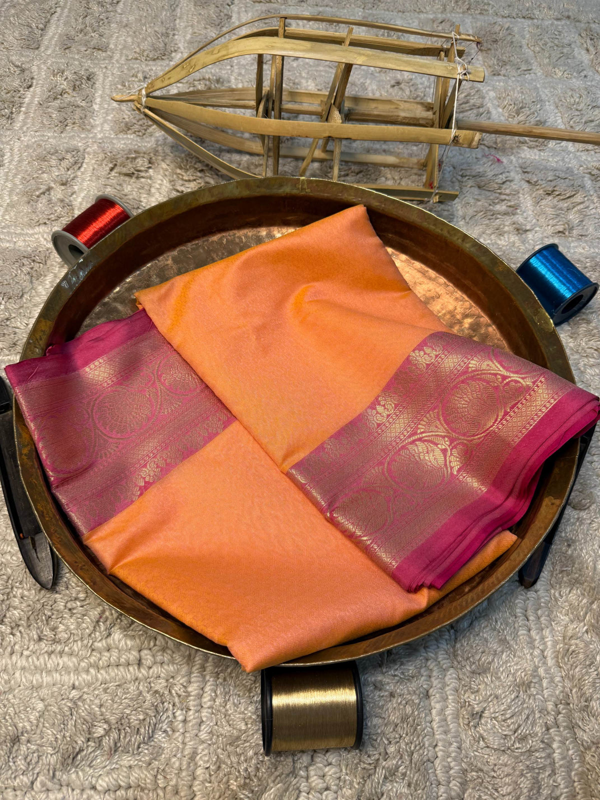 Eccentric zari weave Softsilk Banarasi Saree