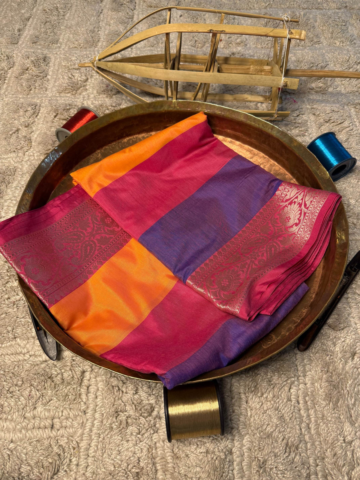 Eccentric zari weave Softsilk Banarasi Saree