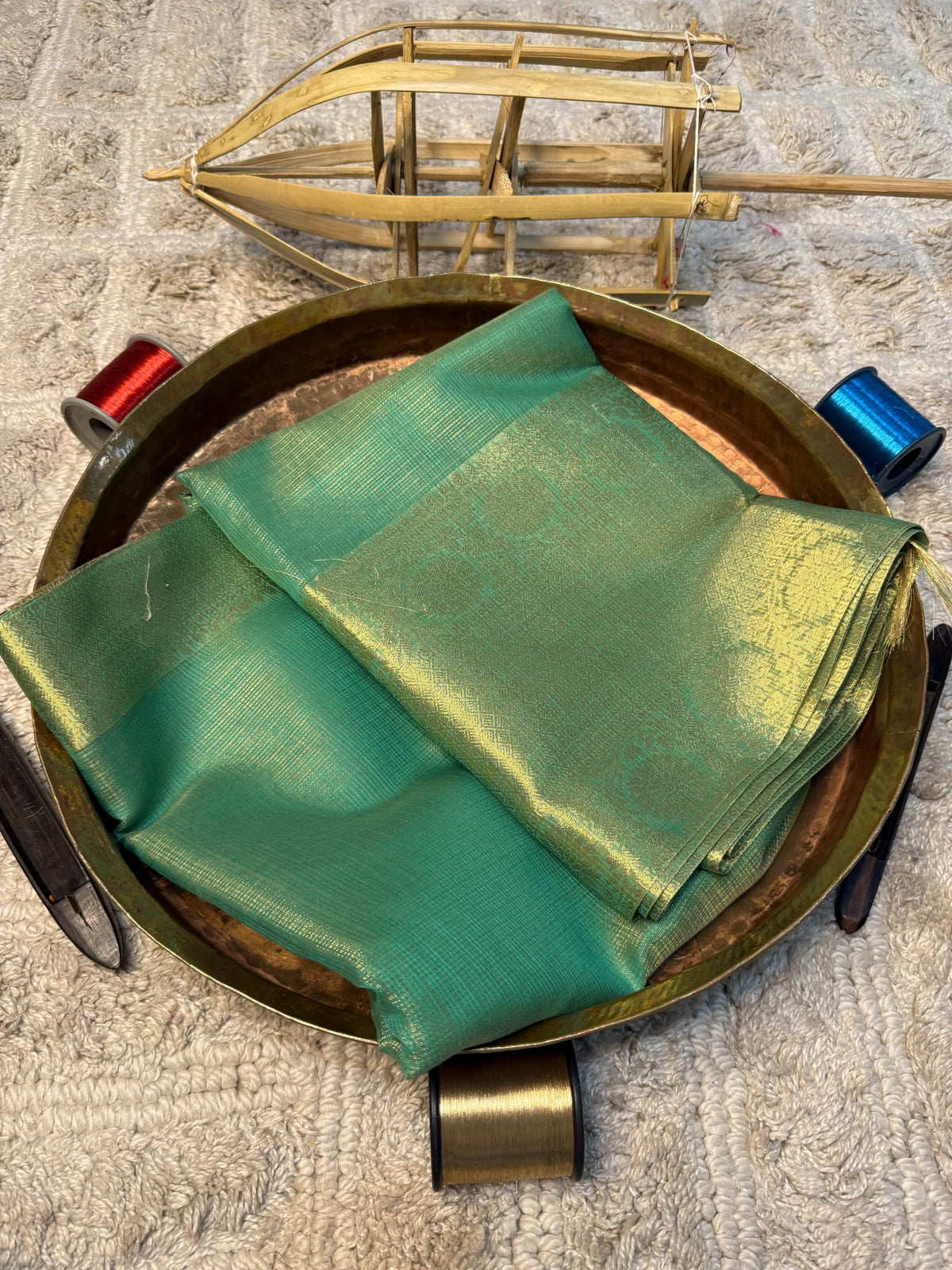 Eccentric zari weave Softsilk Banarasi Saree
