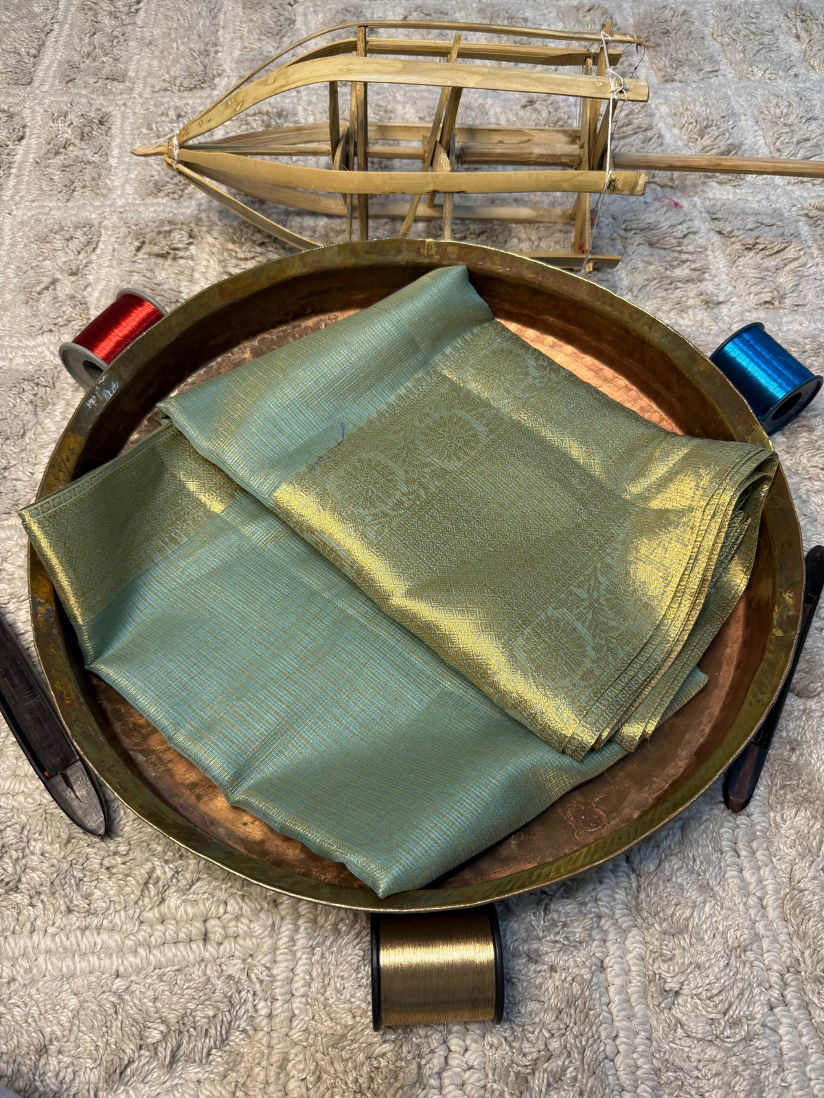 Eccentric zari weave Softsilk Banarasi Saree