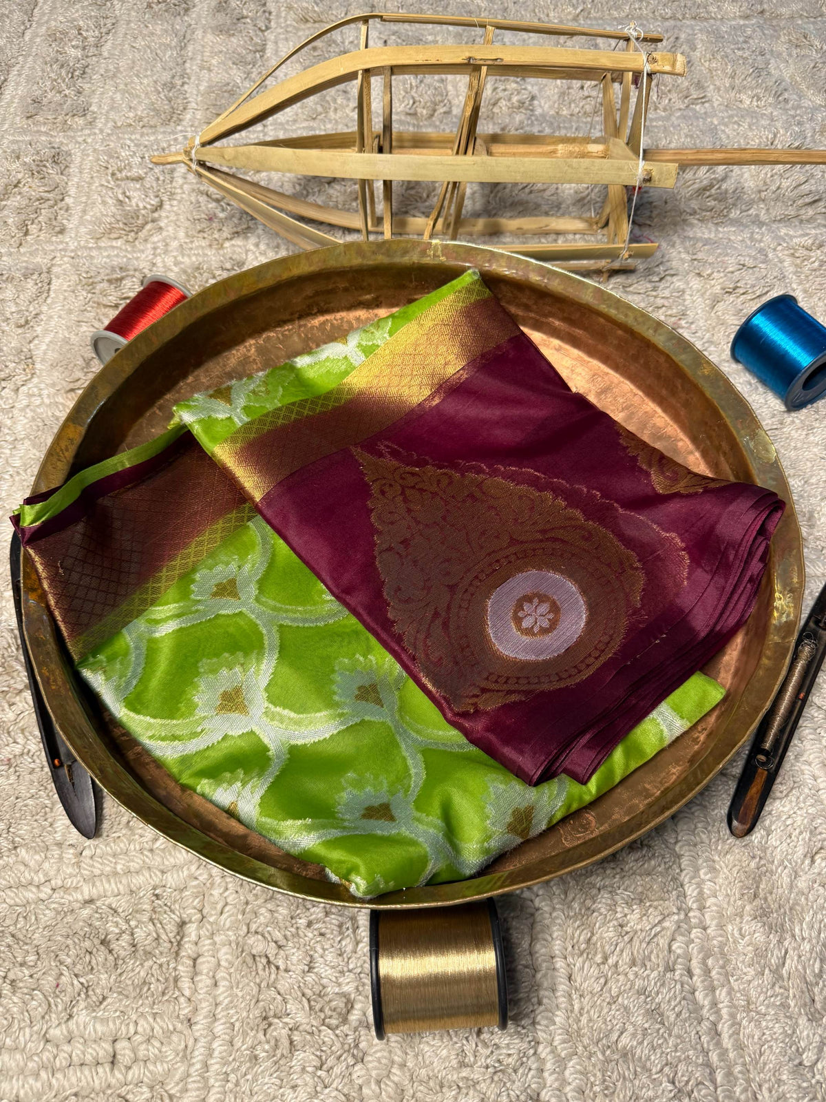 Eccentric zari weave Softsilk Banarasi Saree