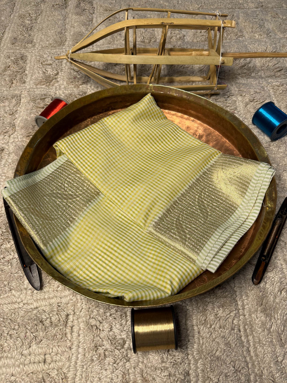 Eccentric zari weave Softsilk Banarasi Saree
