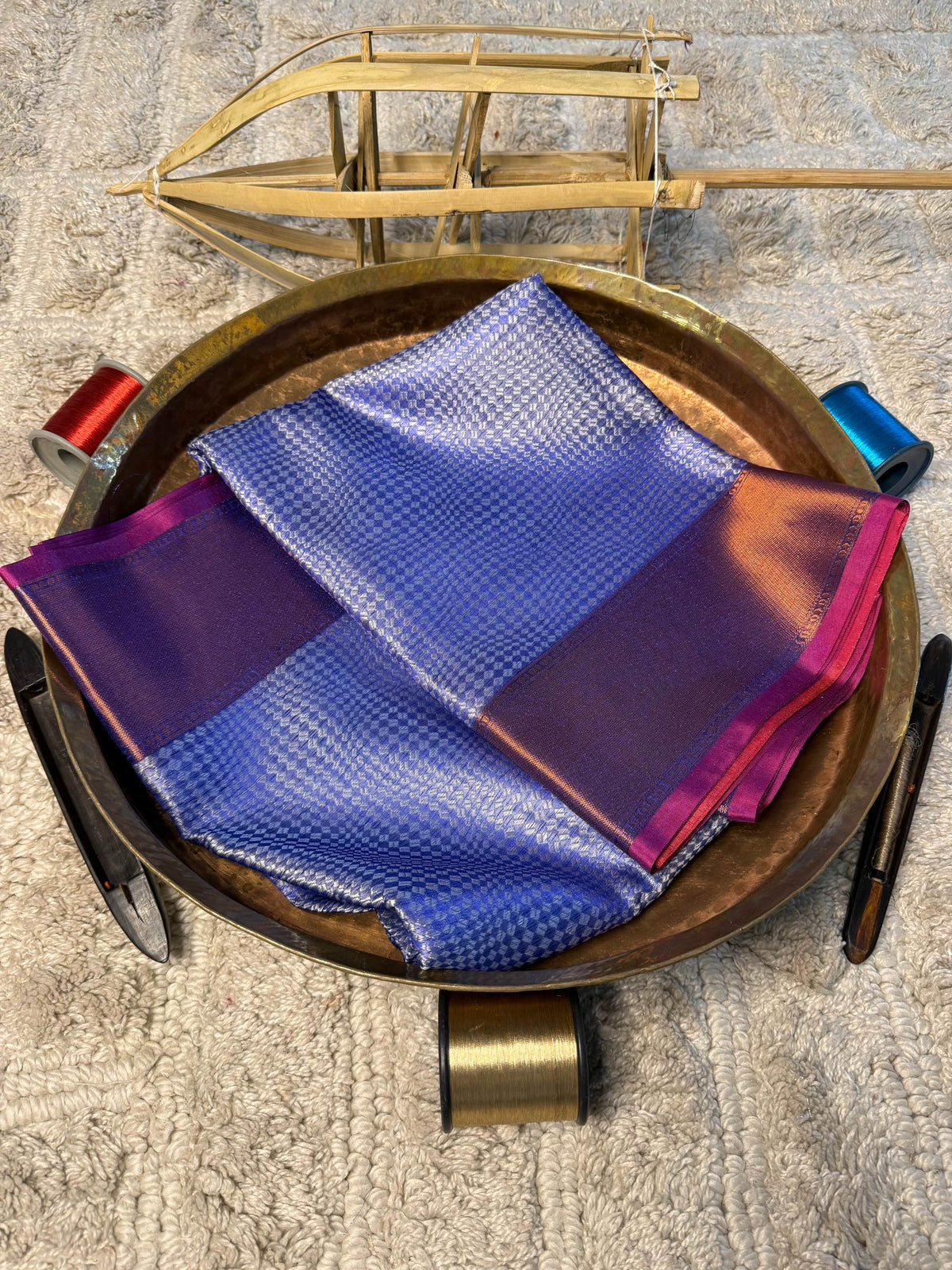 Eccentric zari weave Softsilk Banarasi Saree
