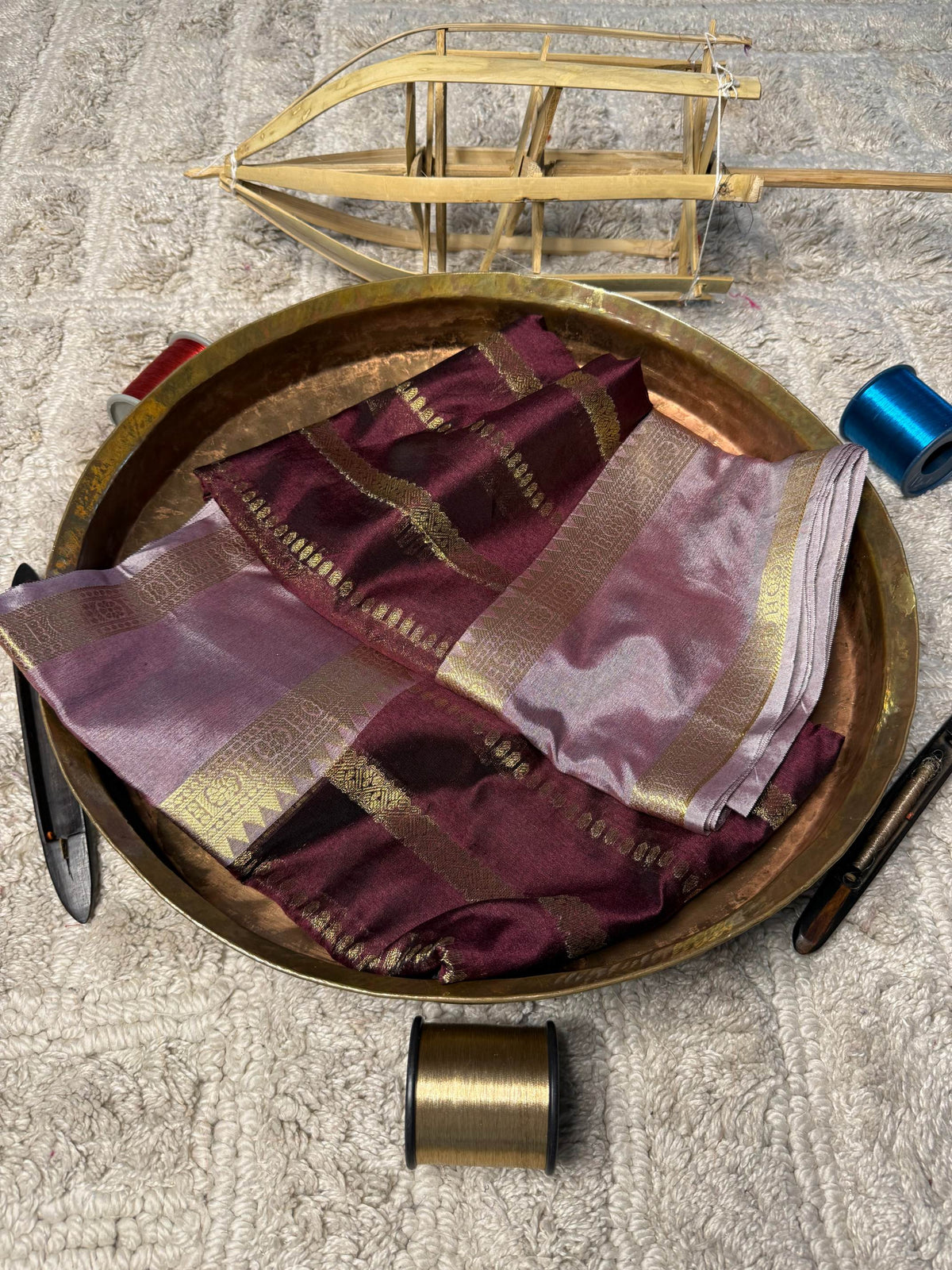Eccentric zari weave Softsilk Banarasi Saree