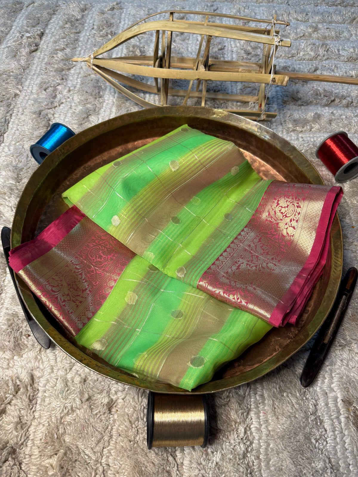 Eccentric zari weave Softsilk Banarasi Saree