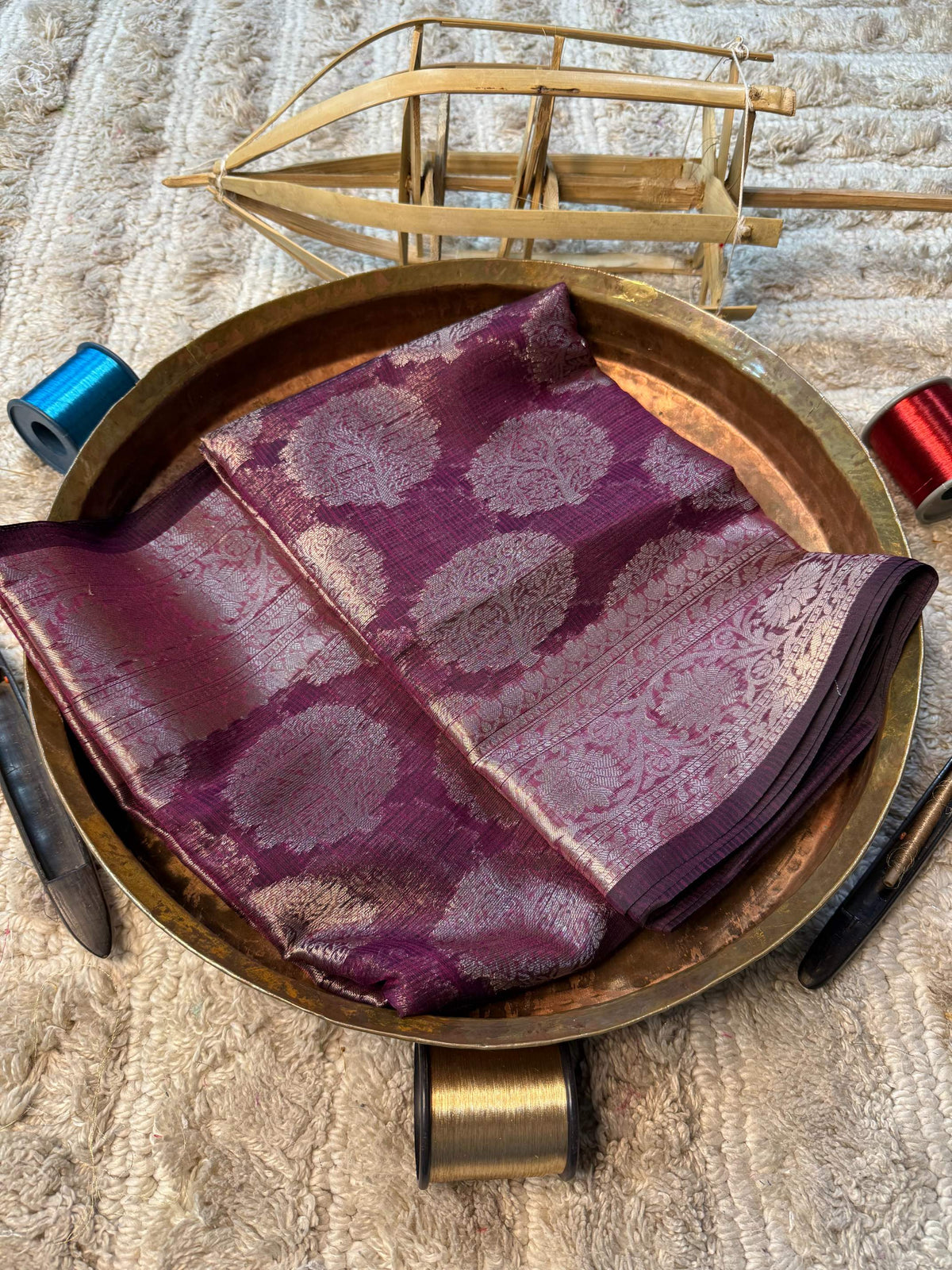 Eccentric zari weave Softsilk Banarasi Saree