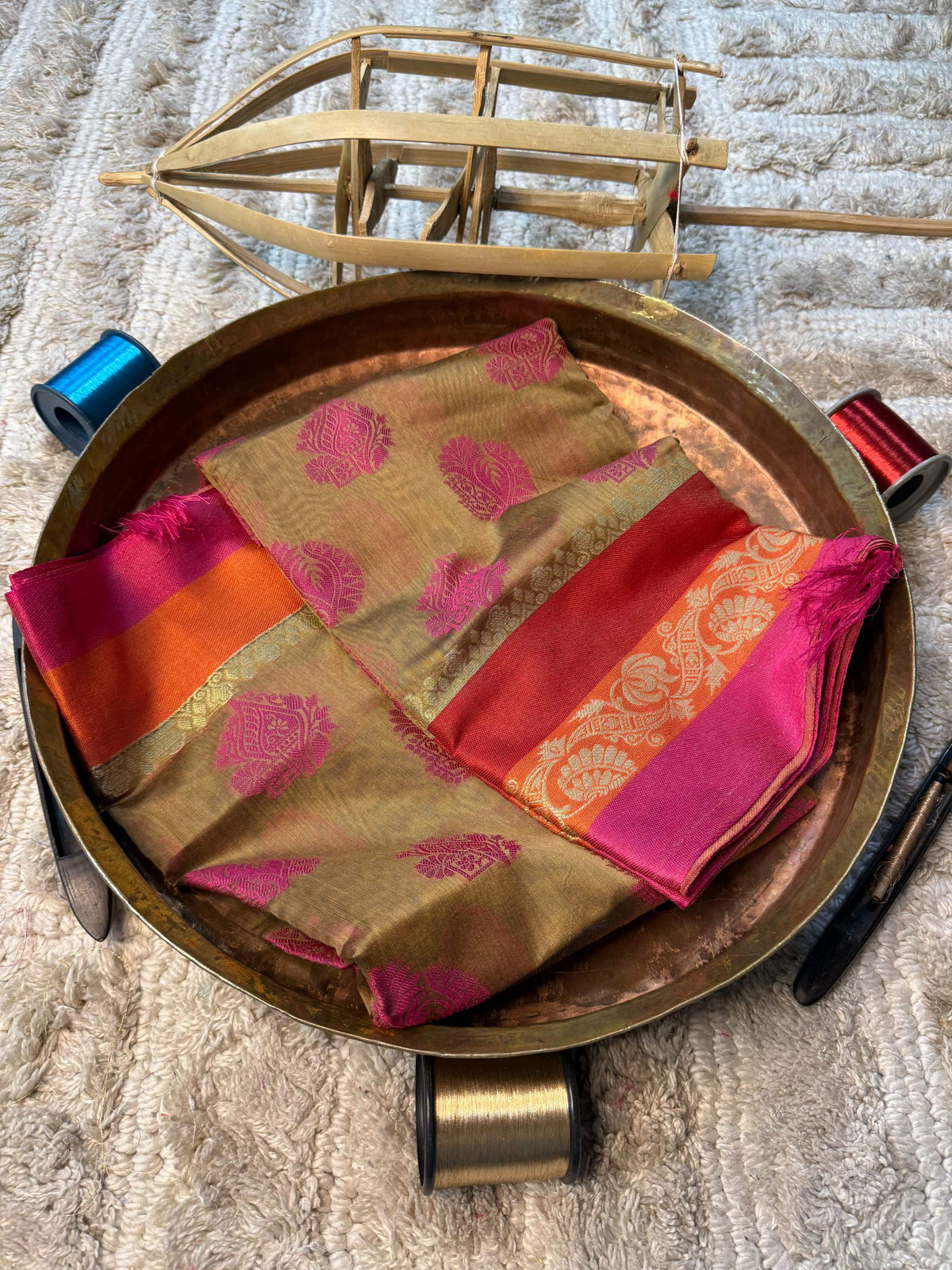 Eccentric zari weave Softsilk Banarasi Saree