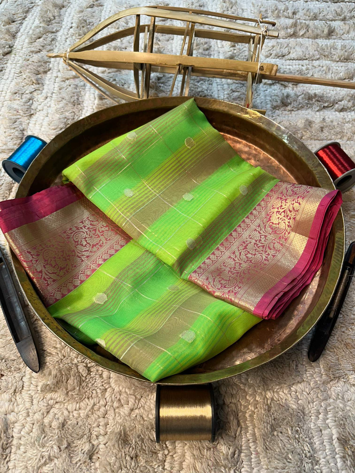 Eccentric zari weave Softsilk Banarasi Saree