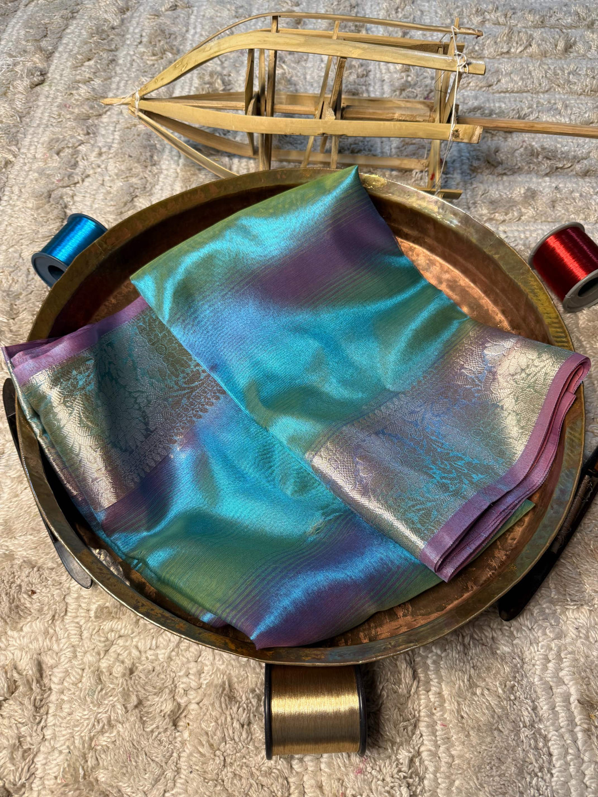 Eccentric zari weave Softsilk Banarasi Saree